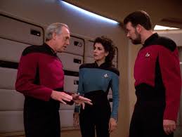Jellico, Troi, and Riker