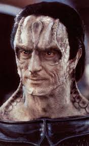 An image of a male Cardassian from the neck up.