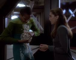 Jake with some oatmeal on his body while Varis looks on in horror.