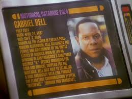 Gabriel Bell entry with Sisko's picture