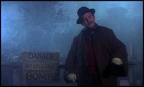 from BEDKNOBS AND BROOMSTICKS "danger, un-exploded bomb"