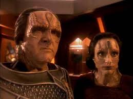 Kira as a Cardassian and the Legate.