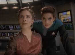 Lenara and Dax at the science station