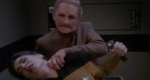 Odo using a Vulcan neck pinch