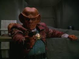Quark shoots a Jem'Hadar