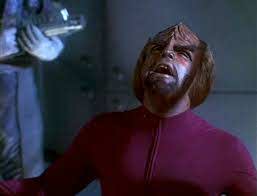 Worf screaming