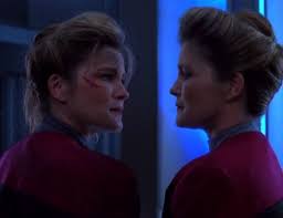 Janeway looking at Janeway