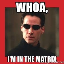 whoa, I'm in the Matrix