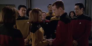 Paris and Torres in front of Janeway