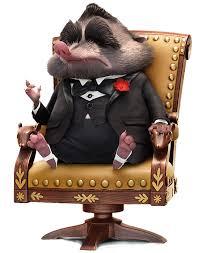 Mr. Big from Zootopia, in his chair