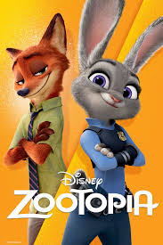 Zootopia movie poster with Judy and Nick