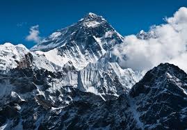 The peak of Mount Everest