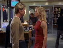 Dana and Sam meet in the office