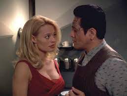 Seven and hologram Chakotay dance