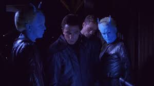 The two andorians, Tucker, and Reed